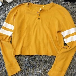 YELLOW PACSUN LONG SLEEVE SHIRT